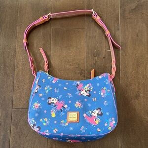 Dooney & Bourke Blue Flower and Garden Minnie Mouse Bag